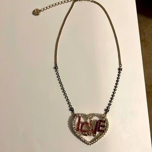 Betsy Johnson Heart Necklace